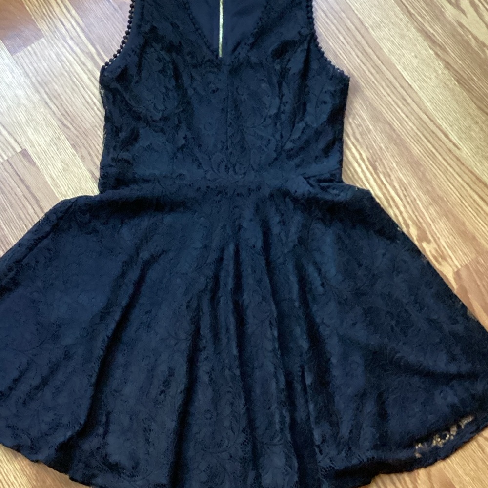 Francesca's Collections Elegant Black Mini Dress